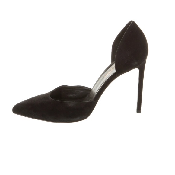 Saint Laurent Suede D’Orsay Pumps - Picture 3 of 5